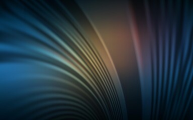 Dark Blue, Yellow vector texture with bent lines. Colorful illustration in abstract style with gradient. Abstract design for your web site.