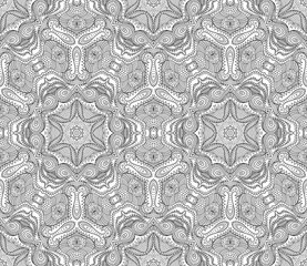 Vector ethnic line art hand drawn background