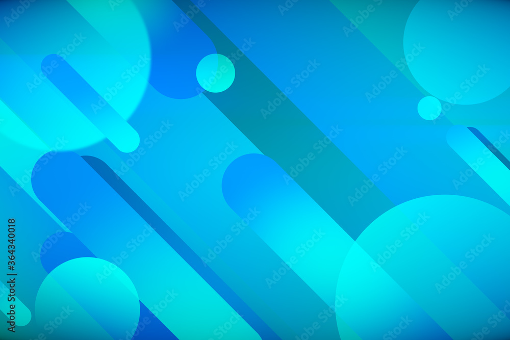 Poster creative digital wallpaper with colorful circles and lines.