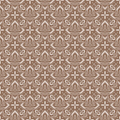 Vector seamless pattern. Ethnic nature background