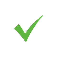 Green check mark icon vector design