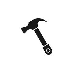Hammer icon flat vector illustration