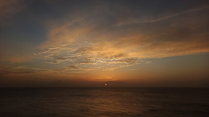 Sunset at sea