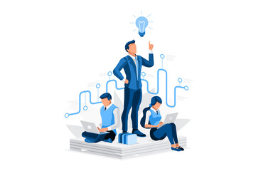 Job manager searching for recruitment, hiring management of recruitment, resource searching for new manager a best job. Hr employee candidate human employee character. Isometric person vector concept - 364342205