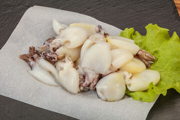 Raw seafood - cuttlefish for cooking