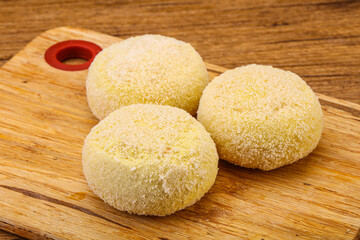 Raw potato zrazy for cooking