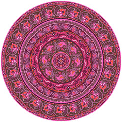 Vector ornament vintage ethnic round illustration