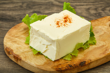 Greek traditional soft feta cheese