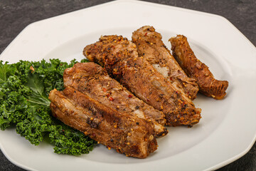 Stewed pork ribs with spices