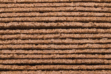 rye thin crispbread for background