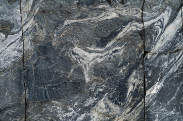 Grey marble with white veins