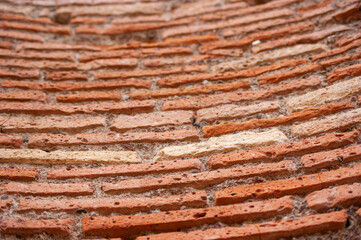 Curved Small Bricked Wall