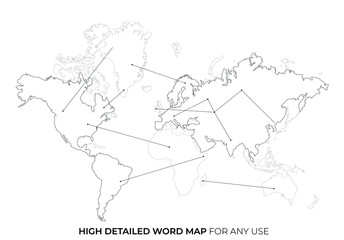 world map silhouette