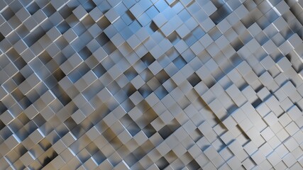 Illuminated cubes background 