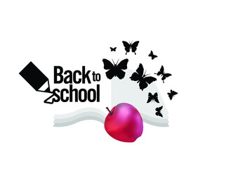 Back to School logo, icon vector