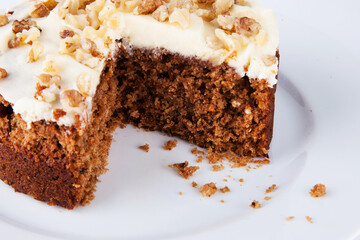Close up of carrot cake