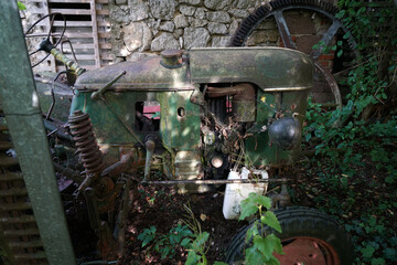 Abandoned place in summer photographed with natural light