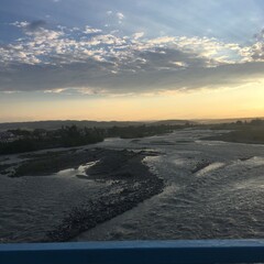sunrise over the river