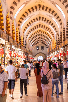 Istanbul, Turkey - October 06: The Istanbul Grand Bazaar is the most famous oriental covered market in the world. Istanbul