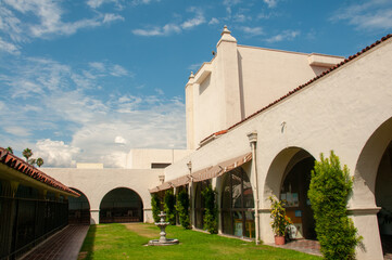 The San Gabriel Roman Catholic mission and a historic landmark in San Gabriel, CA

