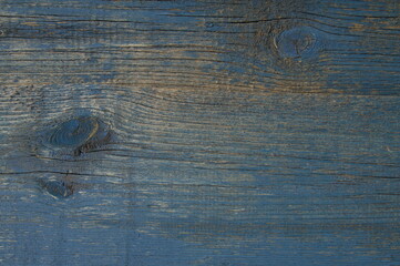 old wood blue background