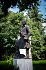 Statue of the city of Ioannina. Georgios Karaiskakis, Hero of the Greek War of Independence of Greece.