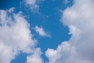 blue sky and white clouds
