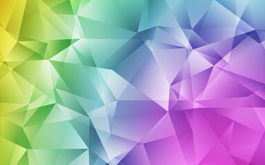 Light Multicolor vector polygon abstract backdrop. Colorful abstract illustration with triangles. Pattern for a brand book's backdrop.