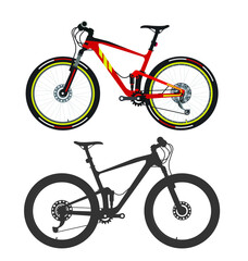 Fototapeta premium bicycle vector (side view)