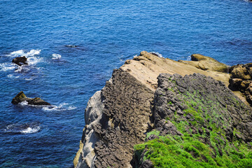 Sea-Eroded Terrain of Badouzi (Daping Coastal) in Zhongzheng District, Keelung, Taiwan.