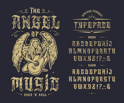 Font The Angel of Music.
