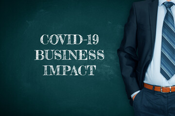 Fototapeta na wymiar Post covid-19 business impact concept