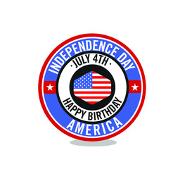 USA Independence Day 4th of July. Use for Banner, Poster, Greeting card, Flyer