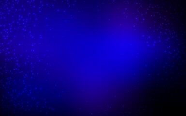 Dark BLUE vector texture with milky way stars. Shining illustration with sky stars on abstract template. Pattern for astronomy websites.