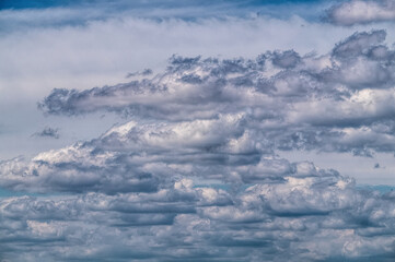 Purple sky of a warm summer sunset	