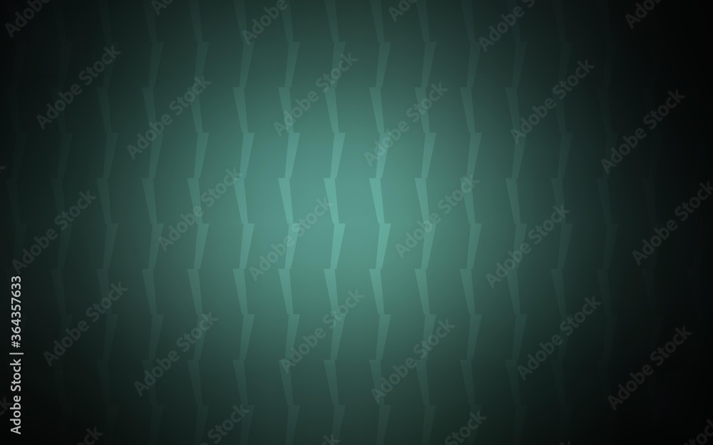 Poster dark green vector template with repeated sticks. modern geometrical abstract illustration with lines