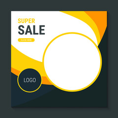 Big Sale Square Social Media Banner Ad