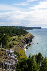 Coastal landscape on island of Gotland, Sweden