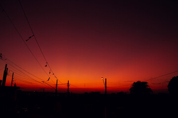 por do sol em S&atilde;o Paulo Bairro Campo Grande