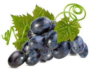 Grapes isolated on white background