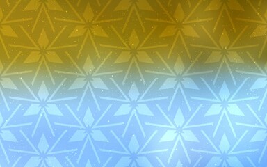 Light Blue, Yellow vector pattern with polygonal style. Glitter abstract illustration with triangular shapes. Pattern for commercials.