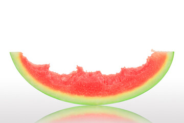 Watermelon slice isolated on white background