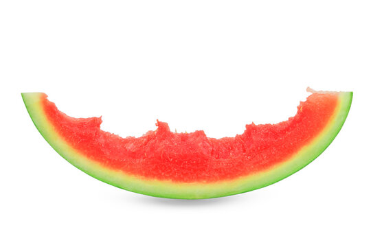 Watermelon slice isolated on white background