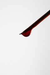 syringe blood drop