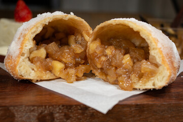 Sweet fiery stuffed with caramelized apple