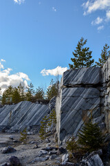 Marble Canyon in northern Russia