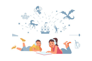 Audiobook club concept