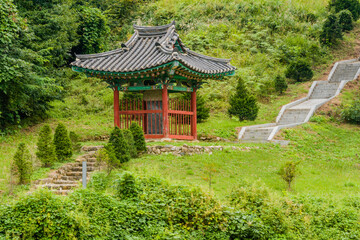 Pagoda style burial site