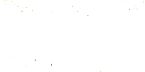 Gold Glitter Stars. Luxury Shiny Confetti.