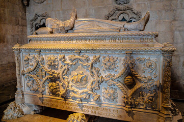 0000349  Tomb of Vasco da Gama St. Jerome's Monastery Lisbon Portugal 0779